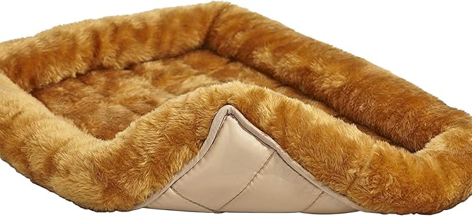 Soft Plush Cat Bed Mat | Rectangular Pet Crate Pad for 18” Cage, Washable and Cozy