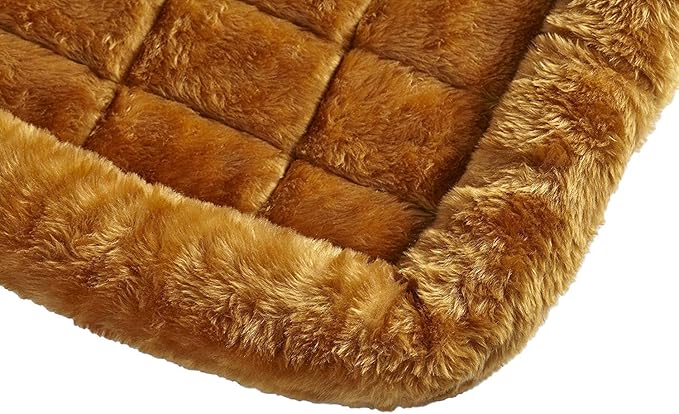 Soft Plush Cat Bed Mat | Rectangular Pet Crate Pad for 18” Cage, Washable and Cozy